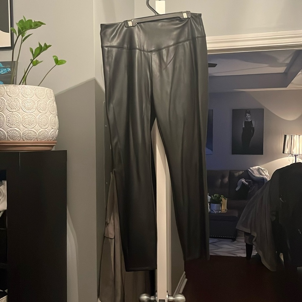 Brand New Black Faux Leather Leggings